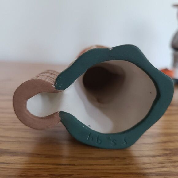 Vintage Ceramic Handcrafted Pilgrim Boy and Girl Thanksgiving Fall Autumn 1994 - Picture 14 of 15